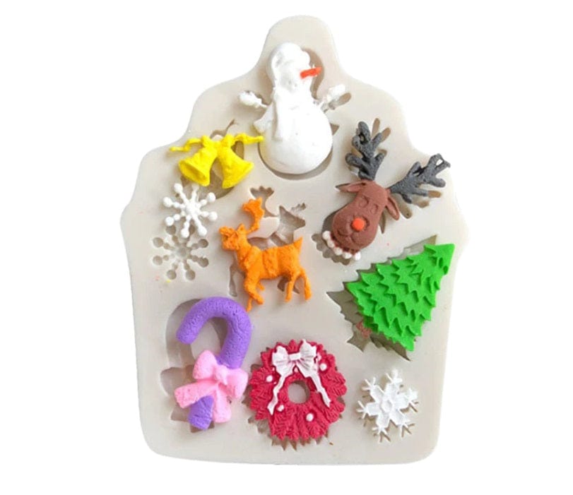 Christmas Set Silicone Mould Baking Desserts Fondant – Pixie Patio