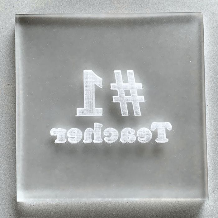 #1 Teacher Cookie Stamp