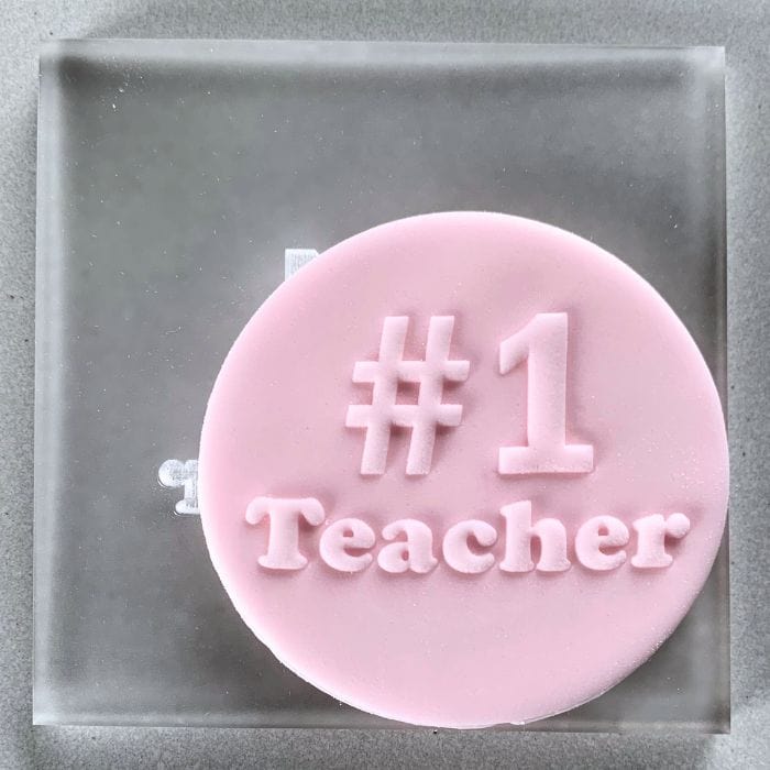 #1 Teacher Cookie Stamp
