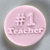 Load image into Gallery viewer, #1 Teacher Cookie Stamp Fondant Embosser