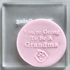 Load image into Gallery viewer, Baby Reveal For Grandpa/Grandma Cookie Stamp Fondant Embosser