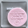 Baby Reveal For Grandpa/Grandma Cookie Stamp