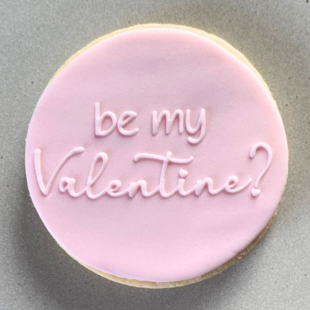 Be My Valentine Cookie Stamp Fondant Embosser