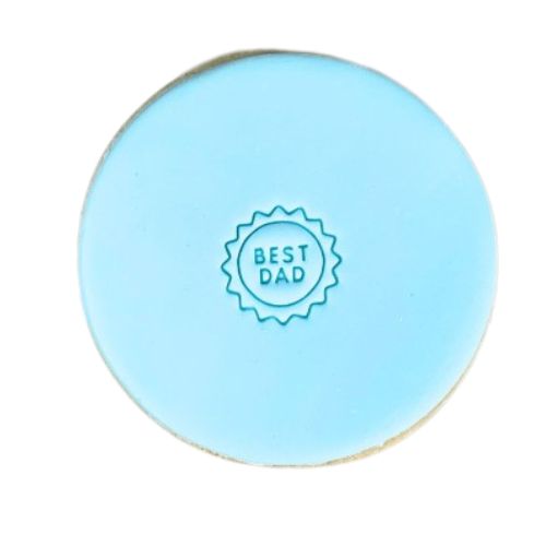 Best Dad Father's Day Fondant Cookie Mini Stamp