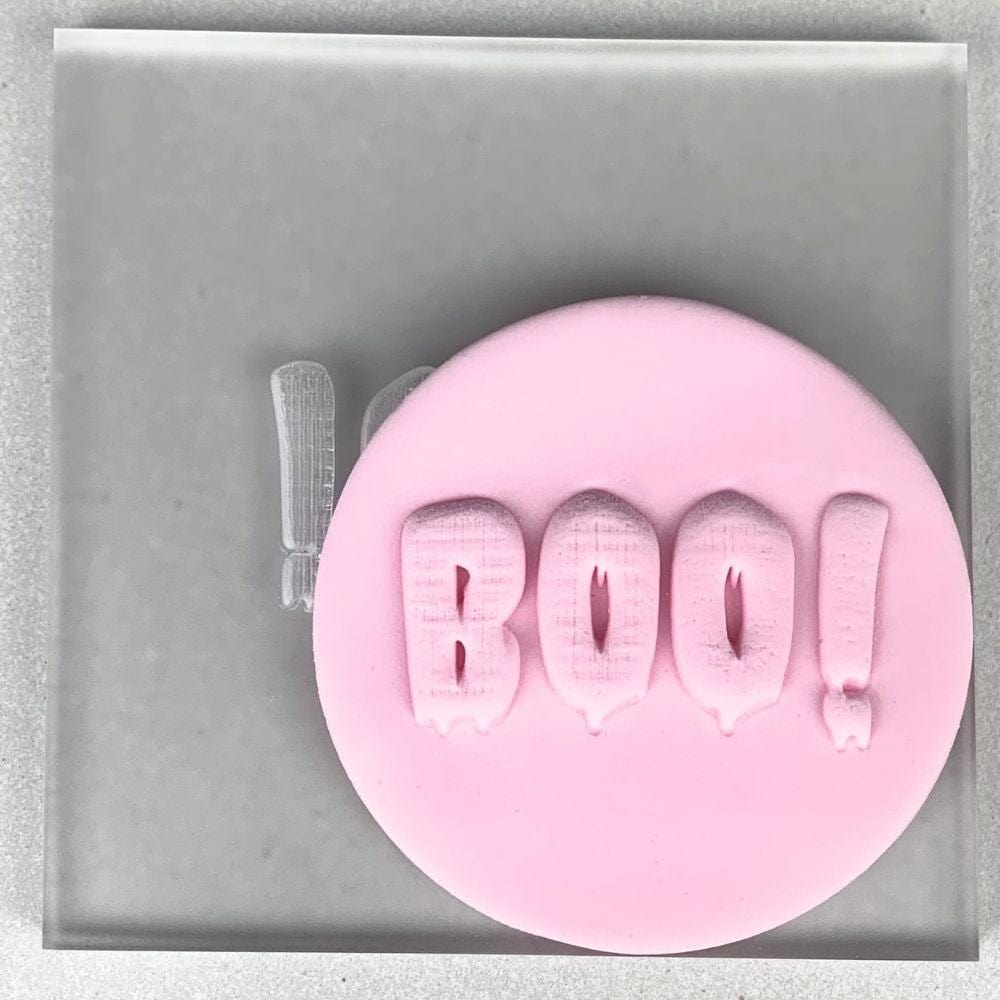 Boo! Halloween Cookie Stamp Fondant Embosser