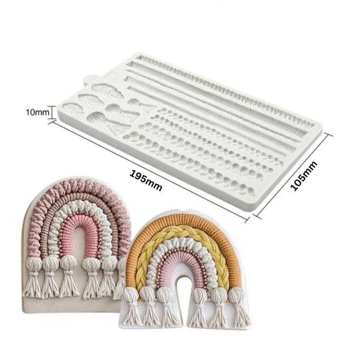 Deluxe Tassel Rope Set Silicone Mould Fondant Cookie Cake Decoration