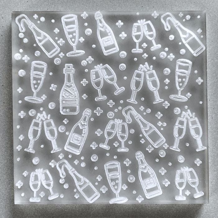 Champagne Showers Celebration Cookie Stamp