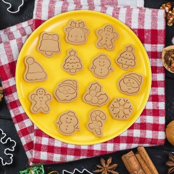 Christmas Cookie Cutters For Sugar Cookies Set Of 10