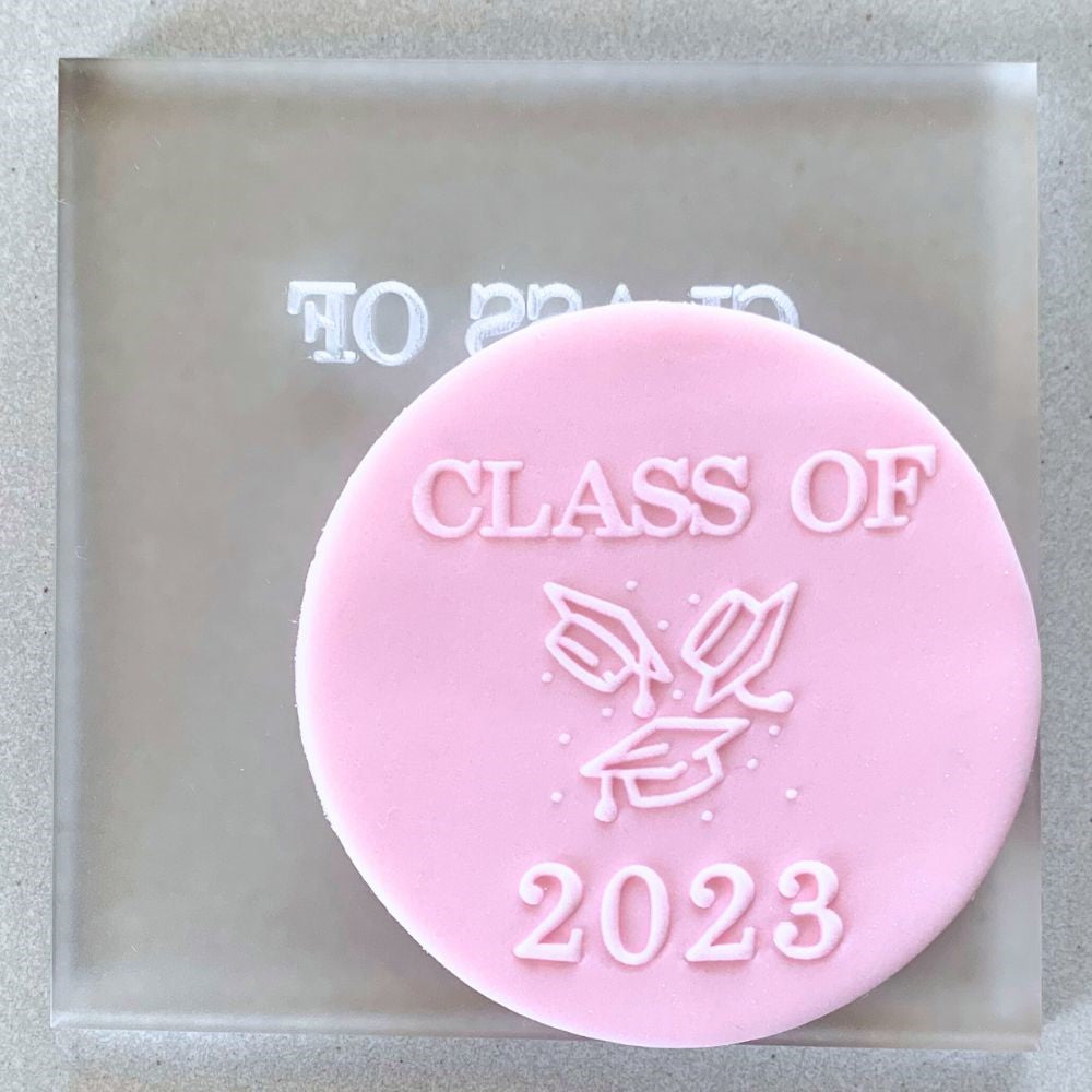 Class of 2023 Graduation Hats Cookie Stamp Fondant Embosser School