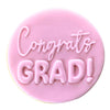 Congrats Grad Graduation Cookie Stamp Fondant Embosser School