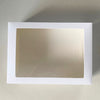 3x Cookie Boxes Packaging White With Clear Window