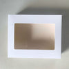 3x Cookie Boxes Packaging White With Clear Window