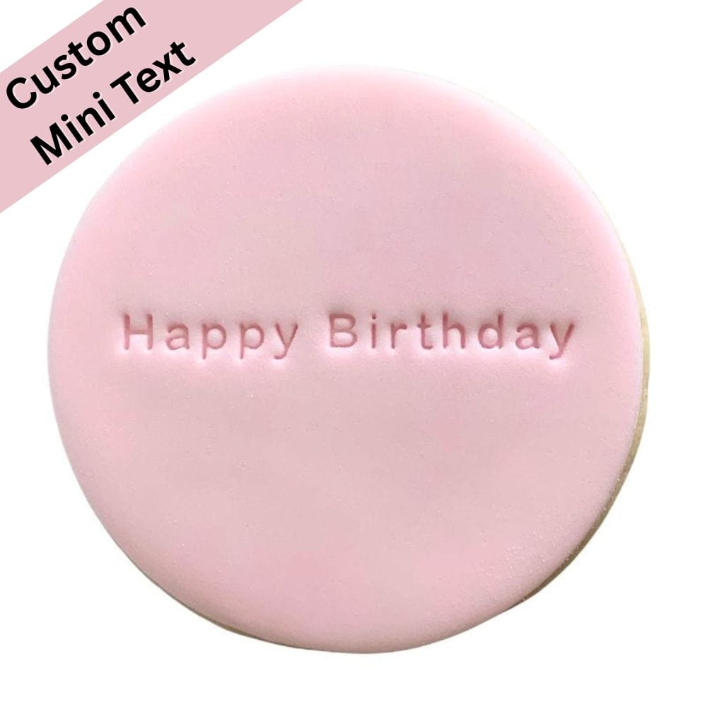 Mini Custom Text Cookie Stamp – Straight or Curved
