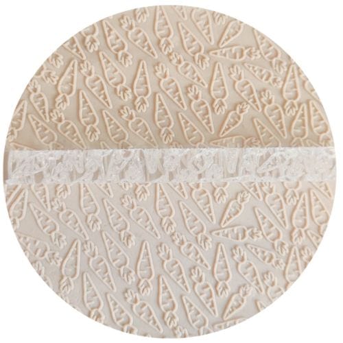 Cute Carrot Easter Embossed Rolling Pin Engraved Cookie Baking Pattern
