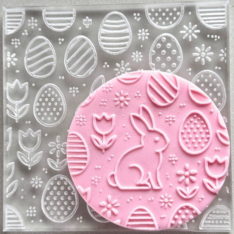Easter Garden fondant cookie embosser