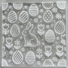 Easter egg and rabbit fondant decoration