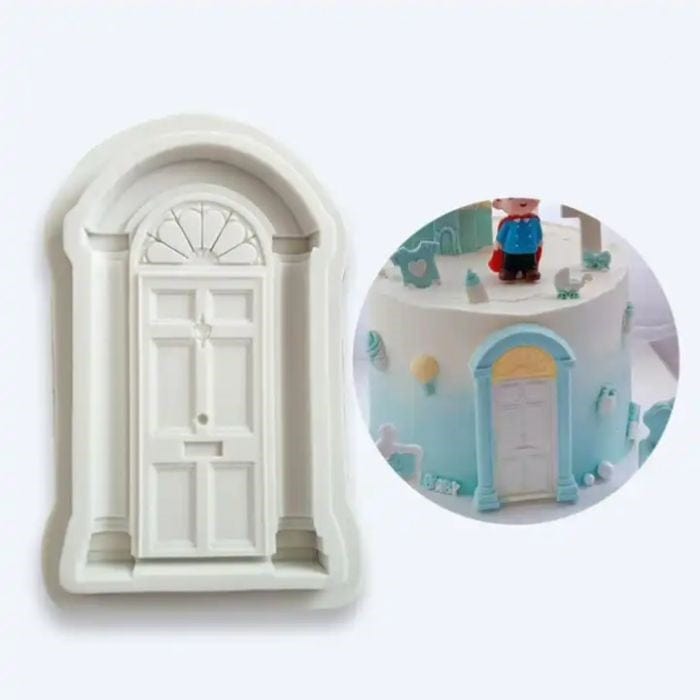 Elegant Door Silicone Mould Cake Fondant Decoration