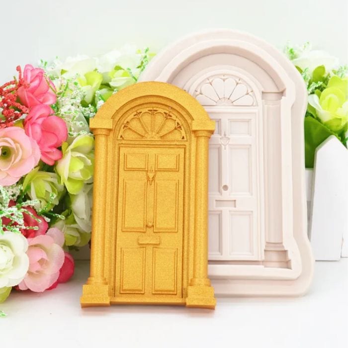 Elegant Door Silicone Mould Cake Fondant Decoration