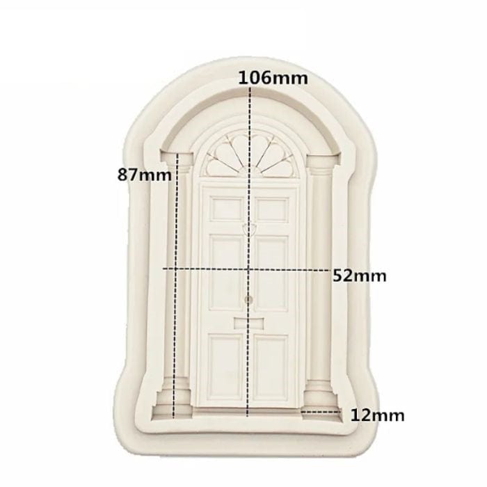 Elegant Door Silicone Mould Cake Fondant Decoration