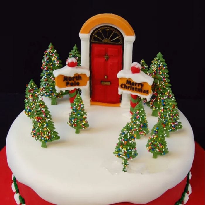 Elegant Door Silicone Mould Cake Fondant Decoration