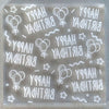 Acrylic fondant debosser with Happy Birthday Celebrations design