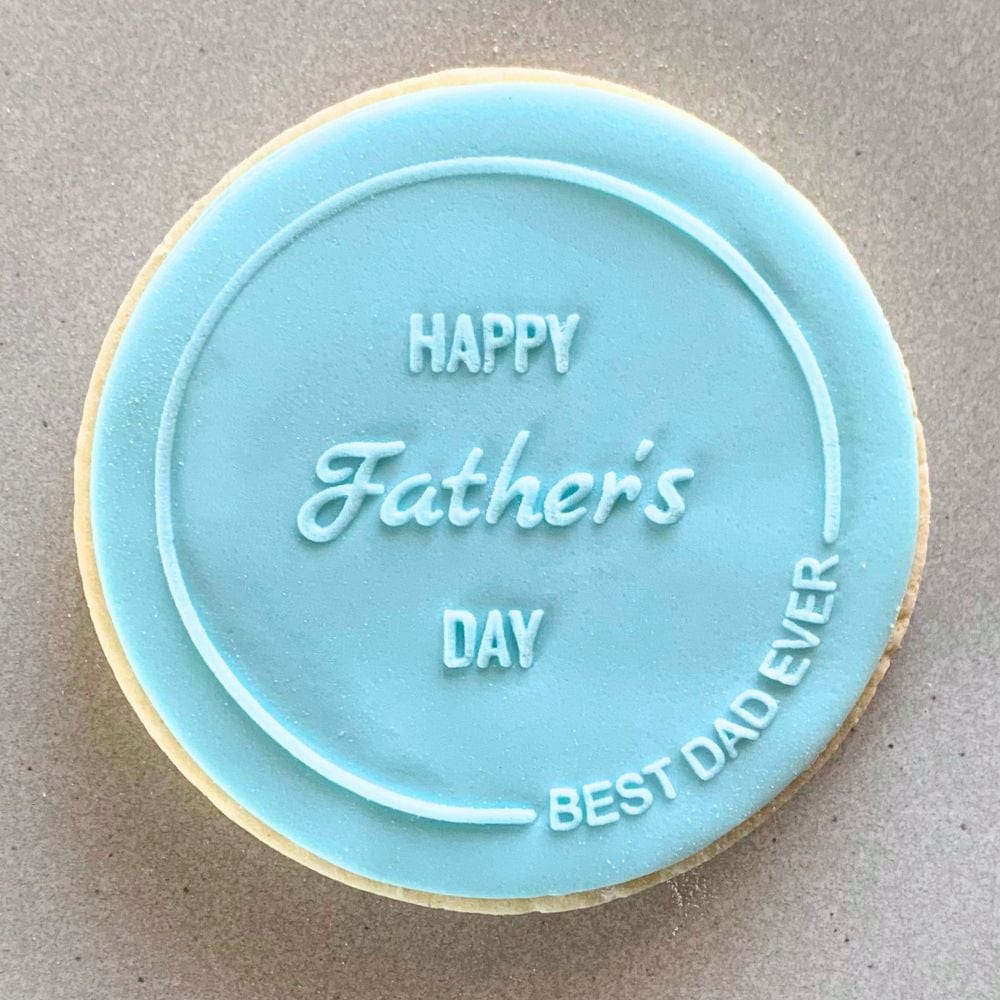 Happy Father's Day Best Dad Ever Fondant Stamp Debosser