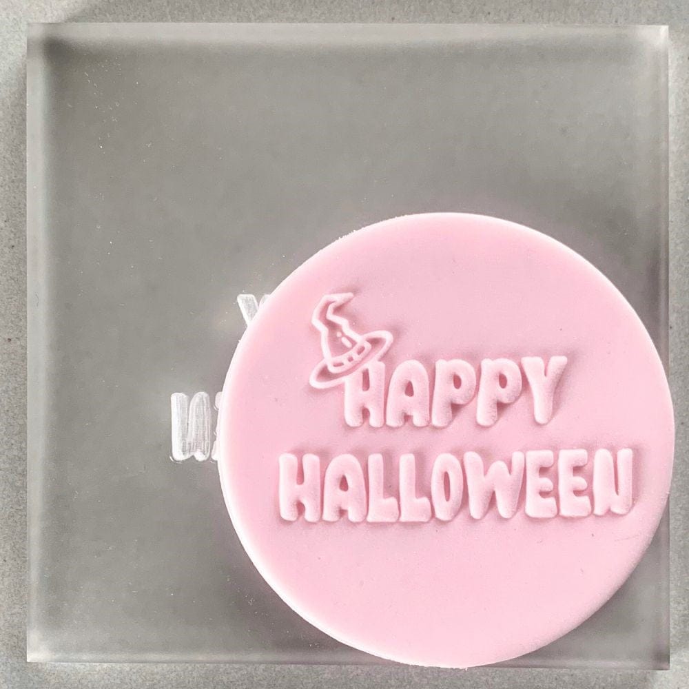 Happy Halloween Witch's Hat Cookie Stamp