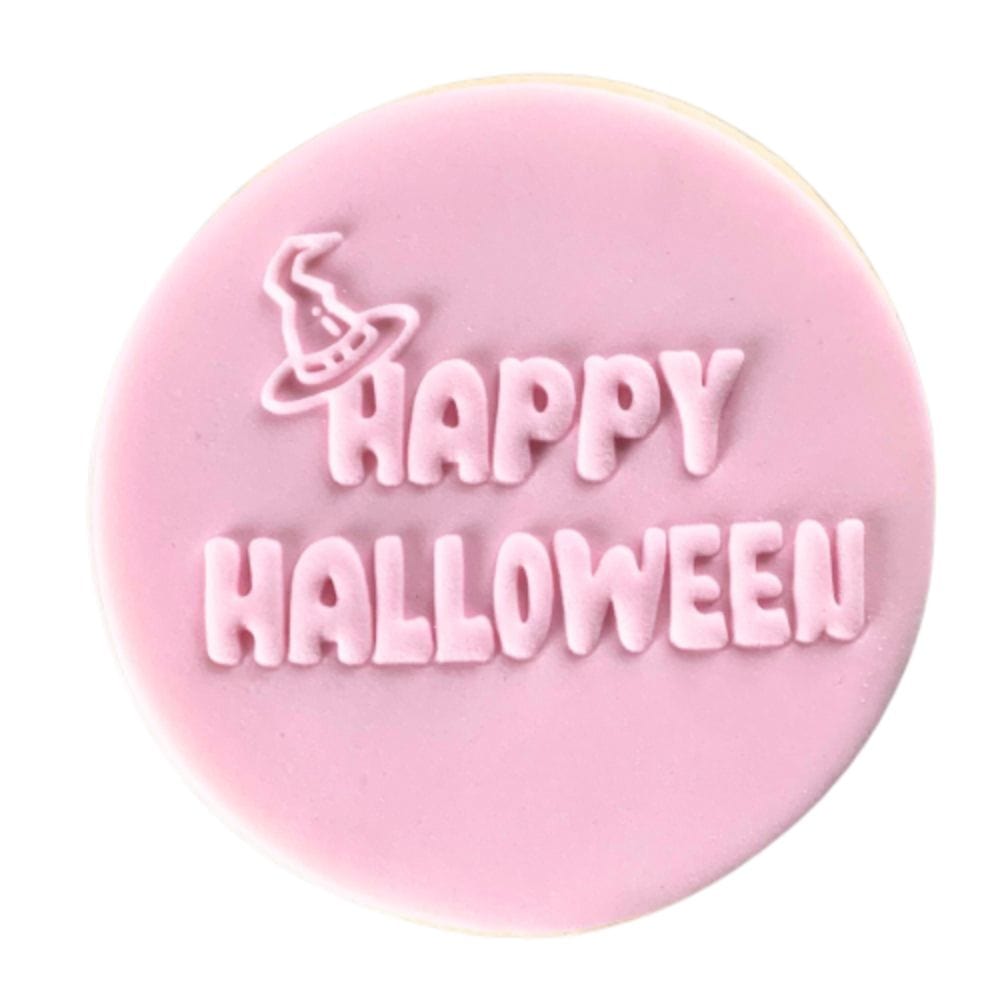 Happy Halloween Cookie Stamp Fondant Embosser Background