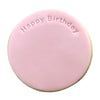 Mini Happy Birthday Curved Stamp creating fun birthday design