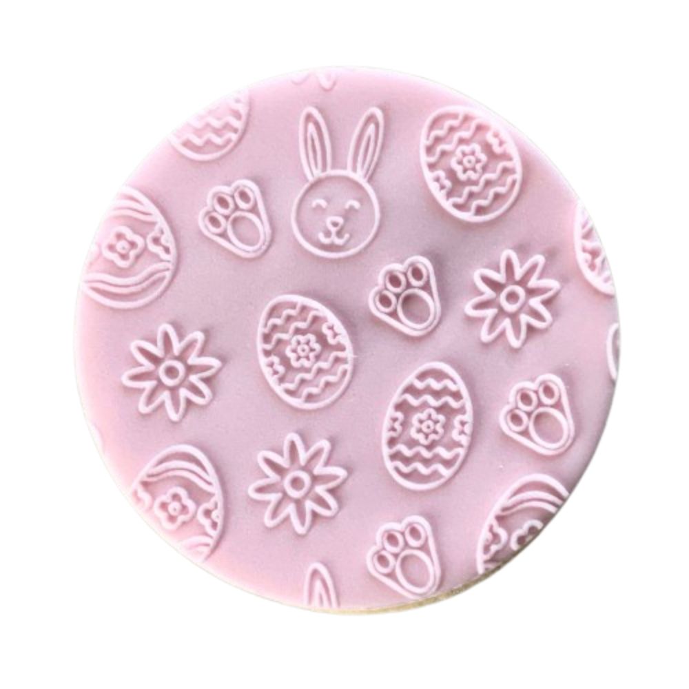 Hoppy Easter Cookie Stamp Fondant Embosser