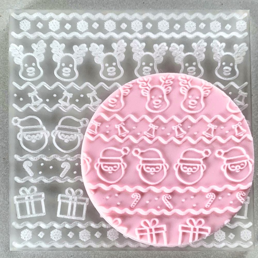 Jolly Santa Christmas Cookie Stamp
