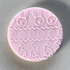 Joyful Bunny Easter Cookie Stamp Fondant Embosser Set