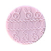 Joyful Bunny Easter Cookie Stamp Fondant Embosser Set