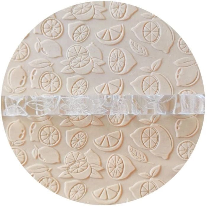 Lemon Embossed Rolling Pin Engraved Cookie Baking Pattern