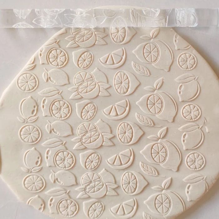 Lemon Embossed Rolling Pin Engraved Cookie Baking Pattern