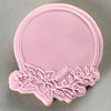 Embossed Lilly flower cookie with the Lilly Flower Floral Frame Cookie Stamp Set and matching cookie cutter