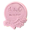 Delicious cookie decorated with a charming Lilly flower design using the Lilly Flower Floral Frame Cookie Stamp Set. Fondant icing and additional decorations   