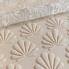 Close-up of Acrylic Embossed Rolling Pin with Magic Shell Design | Ideal for Fondant Details