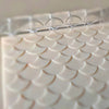 Close-up of Acrylic Embossed Rolling Pin with Mermaid Scales Pattern Design | Ideal for Fondant Details