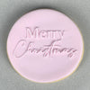 Merry Christmas Cookie Stamp Fondant Embosser