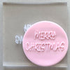 Merry Christmas Cookie Stamp Jolly Fondant Embosser