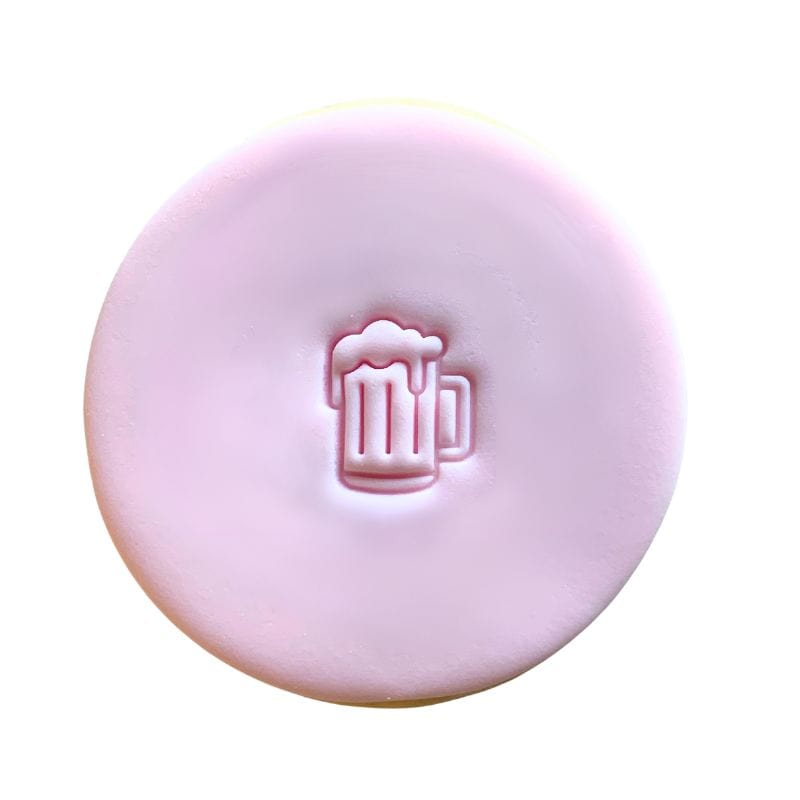 Mini Beer Cookie Stamp creating fun beer design