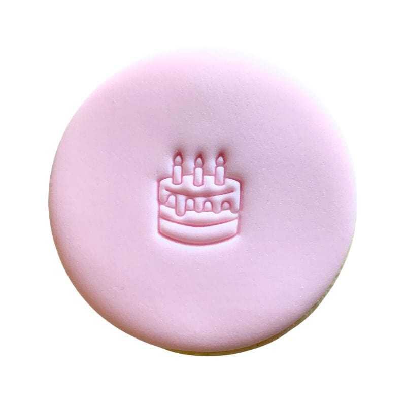 Mini Birthday Cake Party Stamp creating fun cake design.
