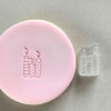 Mini Birthday Candles Cookie Stamp used to create decorated fondant cookie.