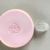 Mini Cheers Beer Cookie Stamp used to create decorated fondant cookie.