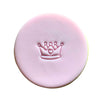 Mini Crown Cookie Stamp creating cute crown design on fondant.
