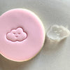 mini cute cloud cookie stamp with fondant decoration