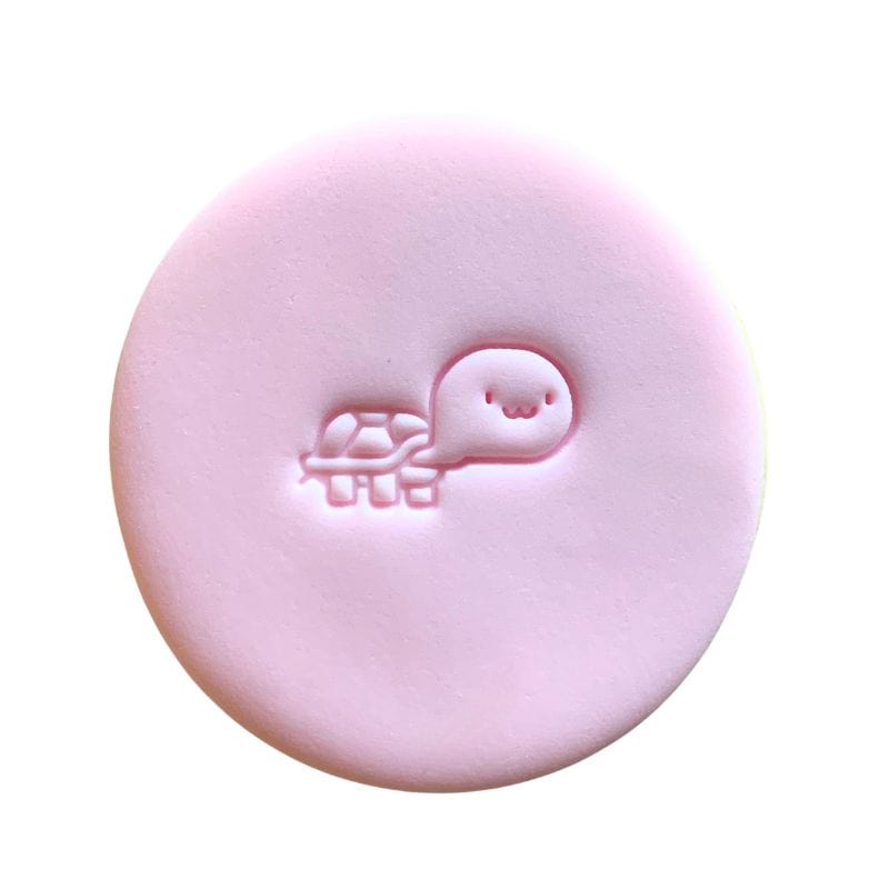 Mini Cute Turtle Stamp creating fun turtle design.