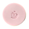 Mini Love Cup Stamp creating fun fondant cookie design