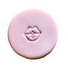 Mini Lips Cookie Stamp creating cute lips design on fondant.